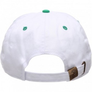 Baseball Caps Two Tone 100% Cotton Stonewashed Cap Adjustable Hat Low Profile Baseball Cap. - Kelly Green - CU12NW24URE $10.89