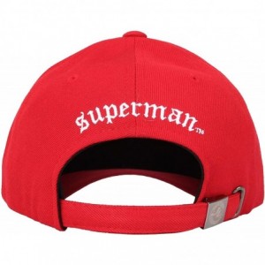 Baseball Caps Baseball Cap Simple Basic Justice League Superman Embroidery Hat AC11097 - Red - CU18K4UAH6T $31.03