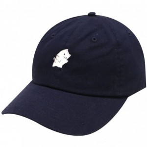 Baseball Caps Cute Cat Cotton Baseball Dad Cap - Navy - CP183SDKWUI $11.09