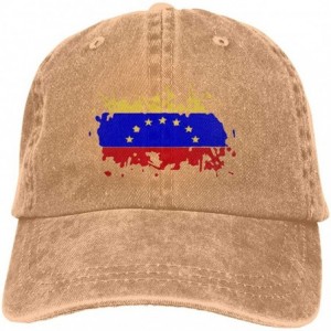 Baseball Caps 2 Pack Vintage Baseball Cap- Unisex National Flag of Venezuela Adjustable Baseball Hats Low-Profile Design - CS...