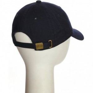 Baseball Caps Customized Letter Intial Baseball Hat A to Z Team Colors- Navy Cap Black White - Letter G - C718ET2GUYT $13.13