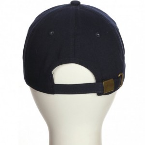 Baseball Caps Customized Letter Intial Baseball Hat A to Z Team Colors- Navy Cap Black White - Letter G - C718ET2GUYT $13.13