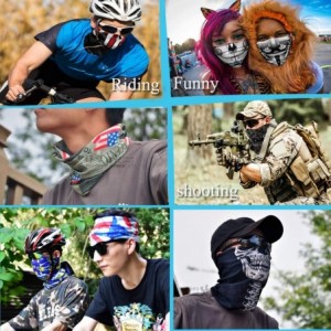 Balaclavas Womens Bandana Neck Gaiter Dust Windproof Head Scarves Handwear - CL1983OXTZT $13.20