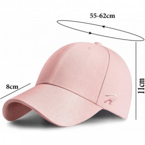 Baseball Caps Baseball Cap Men Women Baseball Hat Adjustable Cotton Caps for Men Running Cycling Hiking Golf Drive - Pink - C...