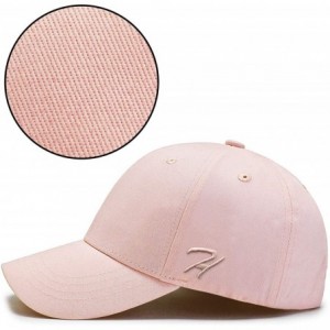 Baseball Caps Baseball Cap Men Women Baseball Hat Adjustable Cotton Caps for Men Running Cycling Hiking Golf Drive - Pink - C...