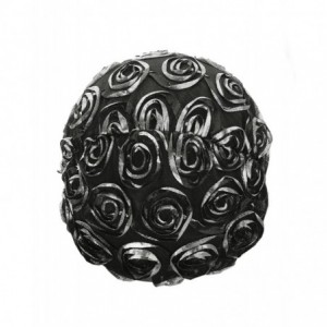 Headbands Lightweight Stretchable Floral Accent Mesh Headwrap Turban- Black/Silver - Black/Silver - CC11ZEER859 $8.52