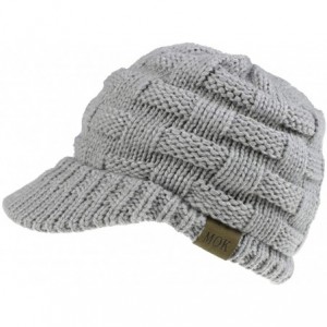 Skullies & Beanies Ponytail Cap with Drop Down Ear Warmer- Slouchy Knitted Beanie Hat for Women - Gray - CX18YR4S0RL $18.06