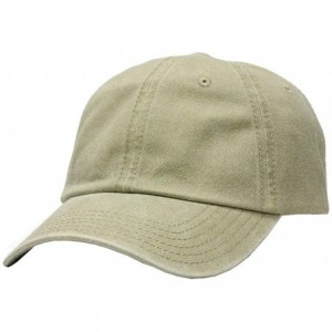 Baseball Caps Vintage Year Plain Washed Cotton Adjustable 6 Panel Dad Hat Baseball Cap - Khaki - CK12NTPCNL1 $9.50