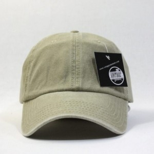 Baseball Caps Vintage Year Plain Washed Cotton Adjustable 6 Panel Dad Hat Baseball Cap - Khaki - CK12NTPCNL1 $9.50