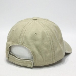 Baseball Caps Vintage Year Plain Washed Cotton Adjustable 6 Panel Dad Hat Baseball Cap - Khaki - CK12NTPCNL1 $9.50