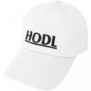 Baseball Caps Cryptocurrency Hats HODL Dad Caps Blockchain Ethereum Bitcoin Litecoin - White - CG189UNCEO3 $23.31