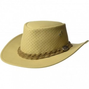 Fedoras Bushie Perforated Golf Hat - Beige - CM11FW6TAZ9 $47.36