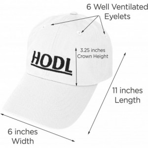 Baseball Caps Cryptocurrency Hats HODL Dad Caps Blockchain Ethereum Bitcoin Litecoin - White - CG189UNCEO3 $12.92