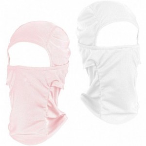 Balaclavas Balaclava Face Mask Breathable Helmet Full Neck Gaiter Scarf Windproof Dustproof for Outdoor&Sports - White/Pink -...