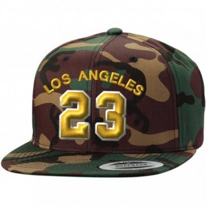 Baseball Caps Los Angeles Player LAbron 23 Snapback Cap Custom Embroidery Baseball Hat - Woodland Camo / Gold - CX18GS4A7TR $...