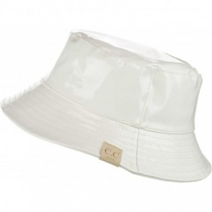 Baseball Caps Kids Children's All season Foldable Waterproof Rain Bucke Hat - Ivory - CV18QGSK3OE $12.52