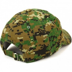 Baseball Caps Double Cup Morning Coffee Embroidered Soft Crown 100% Brushed Cotton Cap - Digital Green Camo - CF18SO0DDMR $19.14