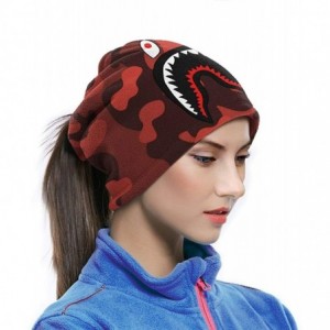 Balaclavas Bape Shark Half Blue Camo Neck Gaiter Warmer Windproof Mask Dust Face Clothing Free UV Face Mask - CN1970G58U9 $16.77