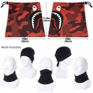 Balaclavas Bape Shark Half Blue Camo Neck Gaiter Warmer Windproof Mask Dust Face Clothing Free UV Face Mask - CN1970G58U9 $16.77