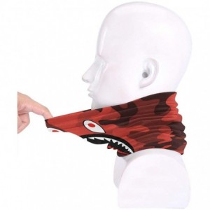 Balaclavas Bape Shark Half Blue Camo Neck Gaiter Warmer Windproof Mask Dust Face Clothing Free UV Face Mask - CN1970G58U9 $16.77