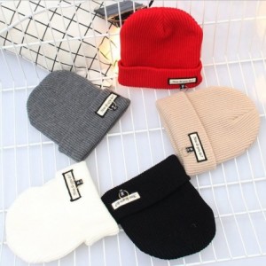 Skullies & Beanies Men's Winter ski Cap Knitting Skull hat - Greetings Beige - CJ187SX8CHC $14.13