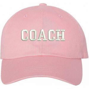 Baseball Caps Coach Dad Hat - Pink (Coach Dad Hat) - CN18EY8YRMN $16.52