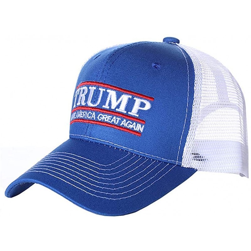Baseball Caps Trump 2020 Keep America Great Campaign Embroidered USA KAG Hat - Baseball Trucker Mesh Back Cap - Maga-mesh-blu...