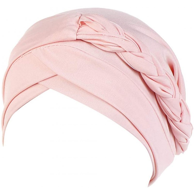 Skullies & Beanies Elastic Muslim Ruffle Cancer Viviplus - Pink - C618YGD2XT8 $13.34