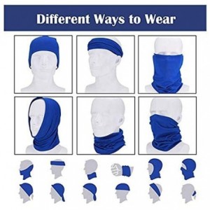 Balaclavas Seamless Face Mask Bandanas- Neck Gaiters for Dust- Outdoors- Festivals- Sports- Fishing - Blue+white - CN1903NIYQ...