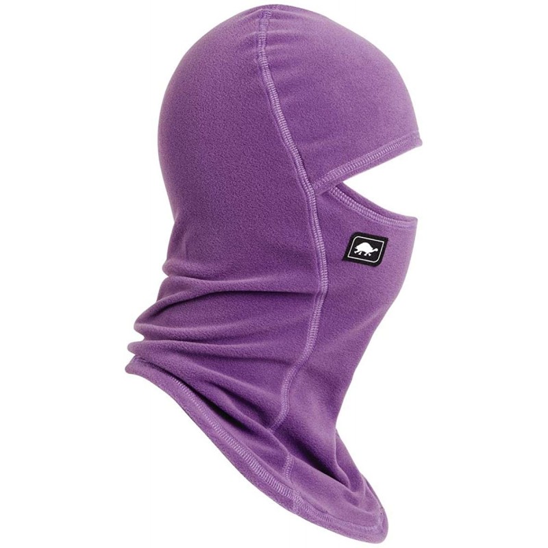 Balaclavas Micro Fur Fleece Ninja Single-Layer Performance Balaclava - Thistle - C518XTHRRUO $29.09