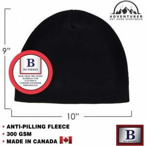 Skullies & Beanies Fleece Beanie Hat - Ultra Soft- Warm and Lightweight Skully Watch Cap Beanie For Men and Women - Black - C...