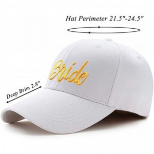 Baseball Caps Funny Adjustable Hat Cotton Trucker Baseball Cap Hat for Party - White Bride2 - CY18W7Q9ORA $9.22