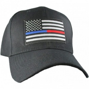 Baseball Caps Thin Blue Red Line USA Hat- Baseball Ball Cap- Police- Firefighter Support - C7182T8KQSO $16.21