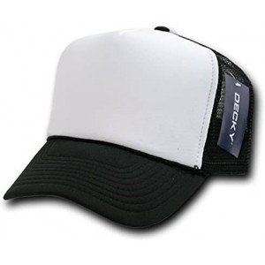 Baseball Caps 2 Tone Trucker Cap - Black - CH118GI78SH $10.54