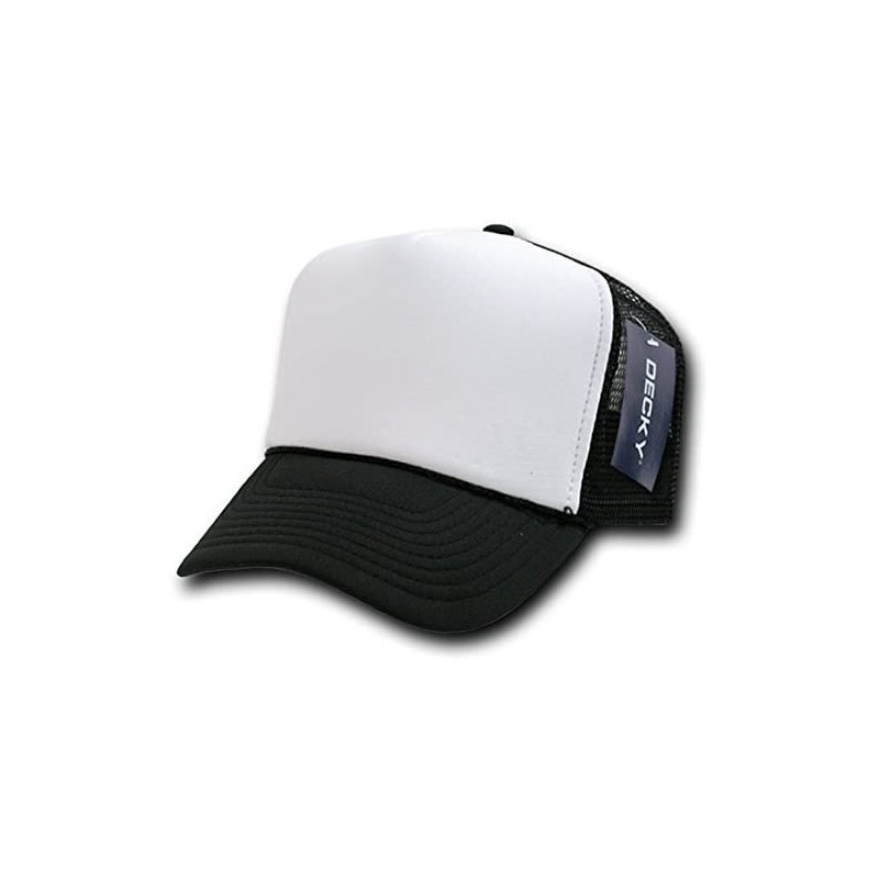 Baseball Caps 2 Tone Trucker Cap - Black - CH118GI78SH $10.54