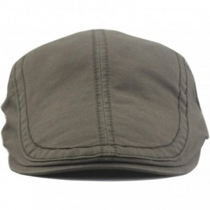 Newsboy Caps Men's Cotton Flat Hunting Hat Ivy Gatsby Newsboy Painter Cap - 3-army Green - C418A2X53IT $7.73