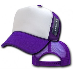 Baseball Caps 2 Tone Trucker Cap - Purple - C9118GIDJSF $8.98