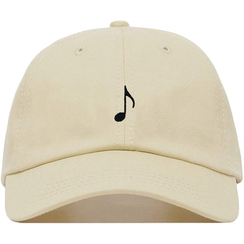 Baseball Caps Music Note Baseball Hat- Embroidered Dad Cap- Unstructured Soft Cotton- Adjustable Strap Back (Multiple Colors)...