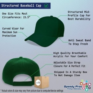 Baseball Caps Custom Baseball Cap Firefighter Truck Hook and Ladder Embroidery Strap Closure - Forest Green - CF18SDZZGRQ $11.06