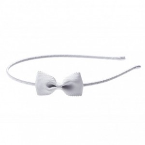 Headbands Girls"Lana" Small Grosgrain Bow Headband O/S Gray - Gray - C511RIGC905 $9.32