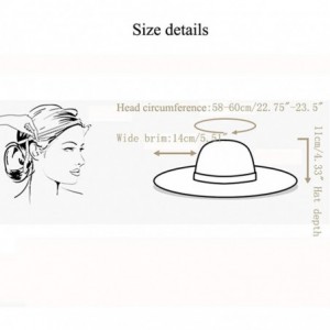 Sun Hats Women's Summer Folable Floppy Straw Hat Big Bowknot Wide Brim Beach Sun Hat - Brown - CN183YD6NAY $8.07