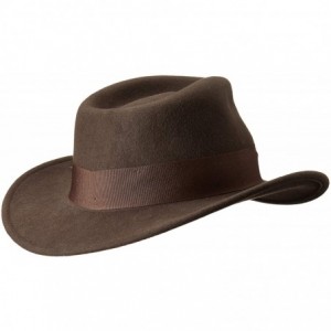 Fedoras Crushable Wool Felt Fedora Hats - One Size - CY119H27GQP $41.91