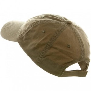 Baseball Caps Washed Chino Twill Cap - Khaki - Khaki - CT112B7CZ4V $24.66