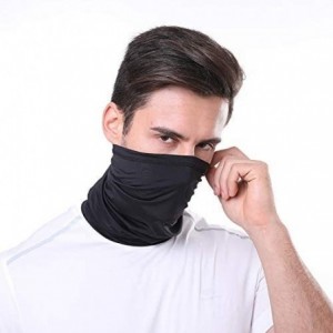 Balaclavas Balaclava Neck Gaiter Scarf Cooling Sports Bandana Face Cover UV Wind Protection Outdoor - 2 Black - CQ1980MGQAD $...