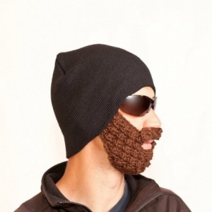 Skullies & Beanies The Original- Beard Hat- Made in The USA Eco Friendly - Black - CU116R9VLLH $29.58