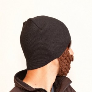 Skullies & Beanies The Original- Beard Hat- Made in The USA Eco Friendly - Black - CU116R9VLLH $29.58