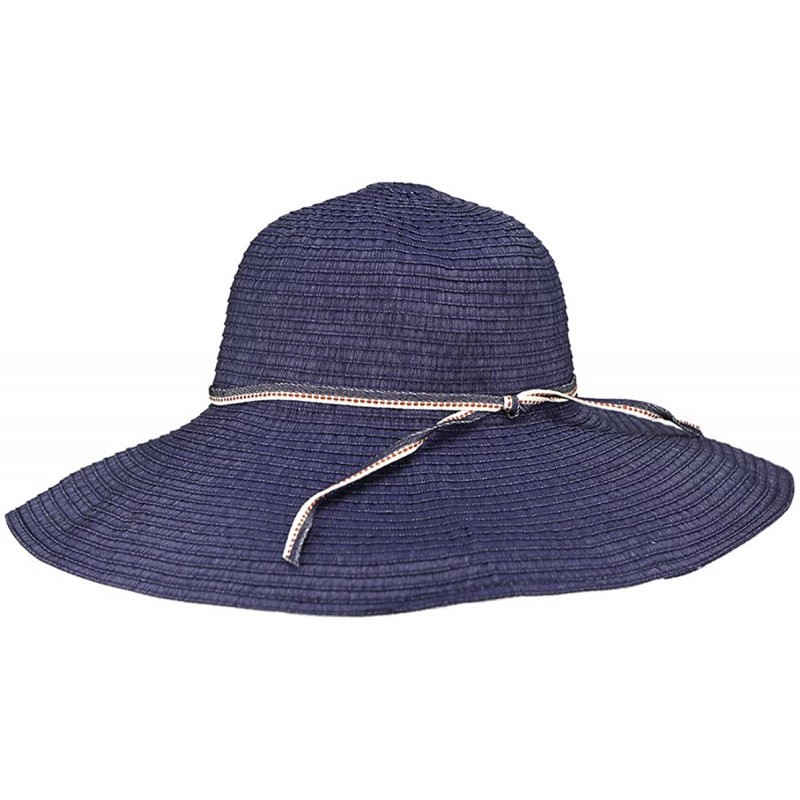 Fedoras Womens Janet Resort Sun Hat - Navy - CB18048XCD7 $35.65