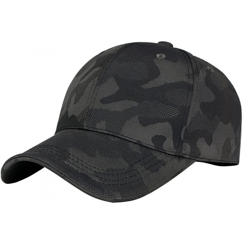 Baseball Caps Unisex Men Women Camouflage Baseball Cap Snapback Hat Hip-Hop Adjustable Caps (Green) - Green - CC18MC3OTTO $7.59