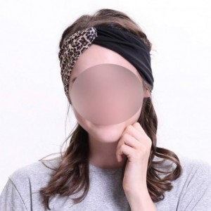 Headbands Leopard Headbands Hairbands Headband Bandanas - Royal Blue - CC18WY287A2 $22.27