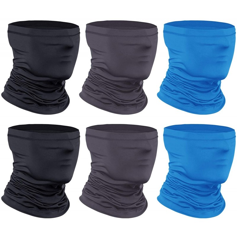 Balaclavas Breathable Bandana Cooling Cycling Fishing - Black+gray+blue - CC198DW3S9N $18.15